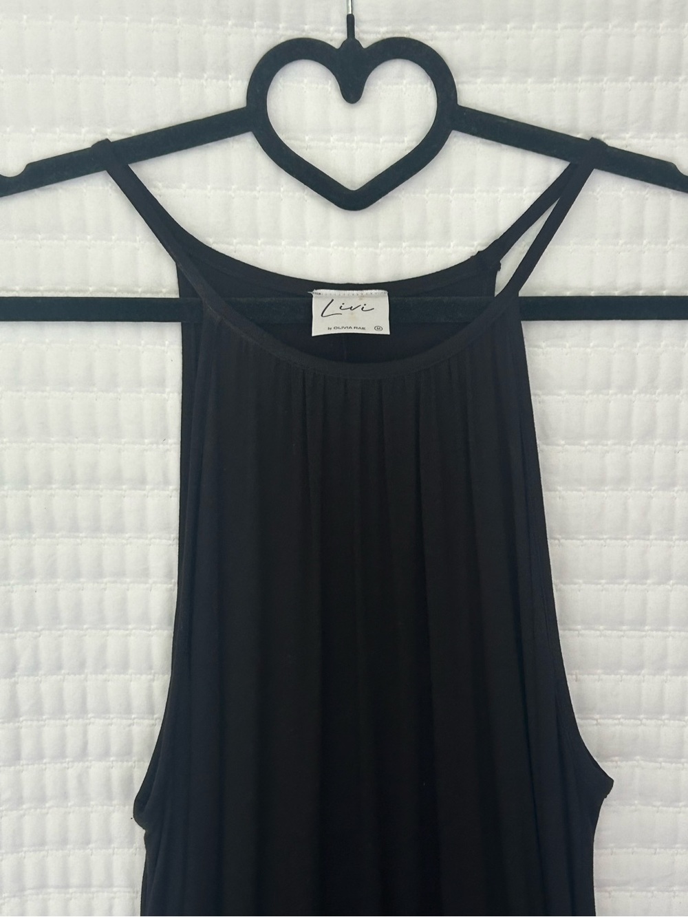 Livi by Olivia Rae Black High-Neck High-Low Maxi Dress - Picture 3 of 9